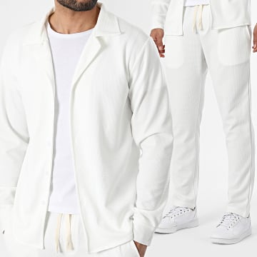 MTX - Set Langarmhemd und Hose 1061 Weiß