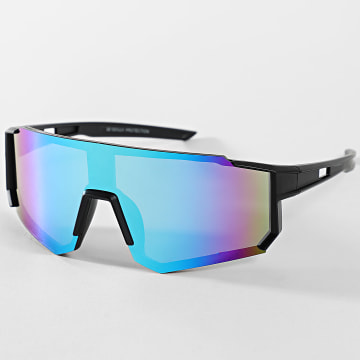 Frilivin - Gafas de Sol 050 Azul Violeta Negro Iridiscente