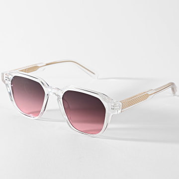 Frilivin - Sonnenbrille 039 Schwarz Rosa Transparent Gold Verlaufe