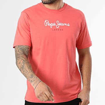 Pepe Jeans - T-Shirt Regular Fit Eggo PM5010178 Koraal