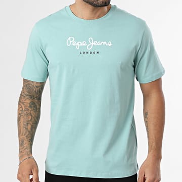 Pepe Jeans - T-Shirt Regular Fit Eggo PM5010178 Turkoois