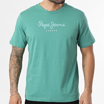 Pepe Jeans - T-Shirt Regular Fit Eggo PM5010178 Groen