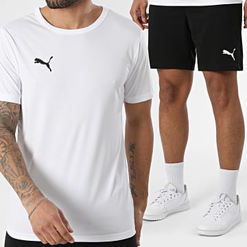 Puma - Co-ord Set T-Shirt En Casual Short Team Rise 706132 704942 Wit Zwart