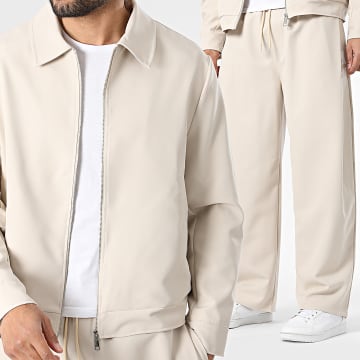 Uniplay - Ensemble Veste Zippée Et Pantalon Loose Fit 206211 Beige Clair