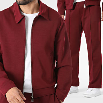 Uniplay - Ensemble Veste Zippée Et Pantalon Jogging 215 216 Bordeaux
