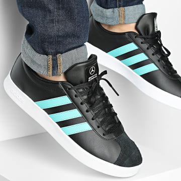 Adidas Performance - Zapatillas VL Court Mercedes KI6077 Core Black Semi Mint Rush Footwear White