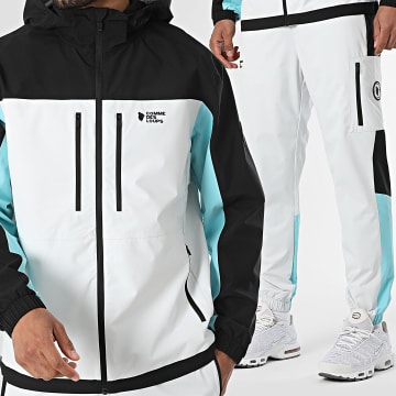 Comme Des Loups - Conjunto de Fato de Treino Cobra Branco Preto Azul Claro