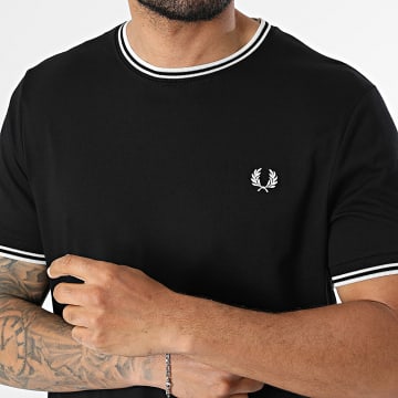 Fred Perry - Camiseta Twin Tipped M1588V Negro