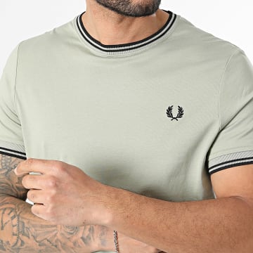 Fred Perry - Camiseta Twin Tipped M1588V Verde Claro