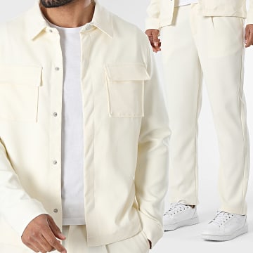 Frilivin - Completo Giacca Bottoni e Pantaloni 536 Beige Chiaro