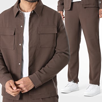 Frilivin - Completo Giacca Bottoni e Pantaloni 536 Marrone