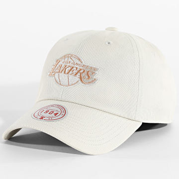 Mitchell and Ness - Gorra NBA Los Angeles Lakers HD15919 Beige Claro
