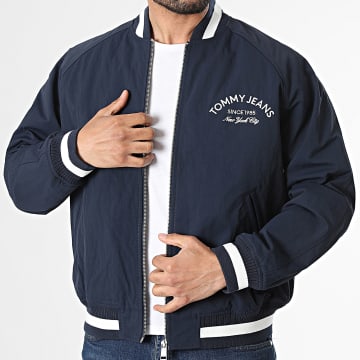 Tommy Jeans - Veste Bomber Varsity Nylon 2737 Bleu Marine