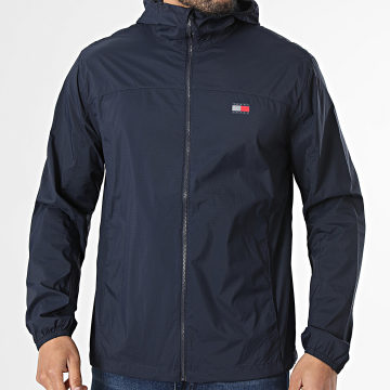 Tommy Jeans - Coupe-Vent Capuche Zippé Outdoor 3112 Bleu Marine