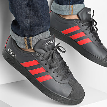Adidas Performance - Zapatillas VL Court Audi Revolut KI6080 Negro Utility Hi-Res Red Chalk Pearl