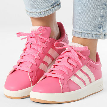 Adidas Sportswear - Baskets Femme Grand Court 3.0 J HP3529 Pink Fusion Wonder Quartz Off White