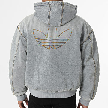 Adidas Originals - Veste Jean Capuche Zippée KE0131 Bleu Denim