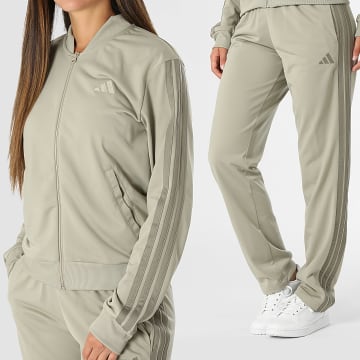 Adidas Sportswear - Ensemble De Survetement A Bandes Femme 3 Stripes KB8166 Vert Kaki