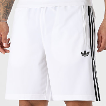 Adidas Originals - Short Jogging A Bandes Firebird KE1378 Blanc Noir