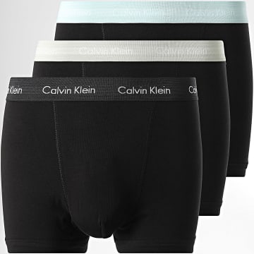 Calvin Klein - Pack de 3 Boxers Trunk U2662G Negro Verde Azul