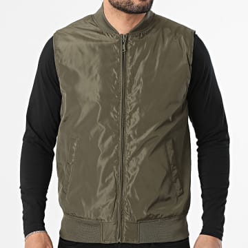 Frilivin - Veste Sans Manches Zippée 013 Vert Kaki