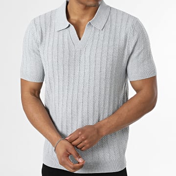 Frilivin - Polo de Manga Corta de Punto 045 Gris