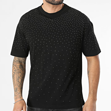 Frilivin - Camiseta Con Strass 007 Negro