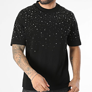 Frilivin - Camiseta Con Strass 028 Negro