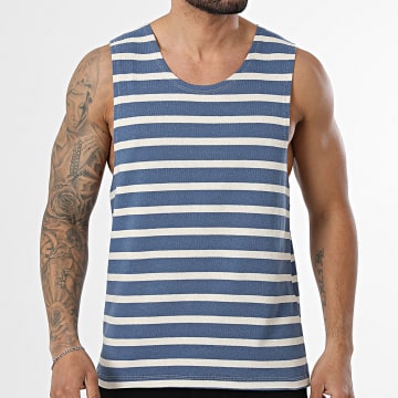 Frilivin - Débardeur A Rayures 327 Beige Bleu