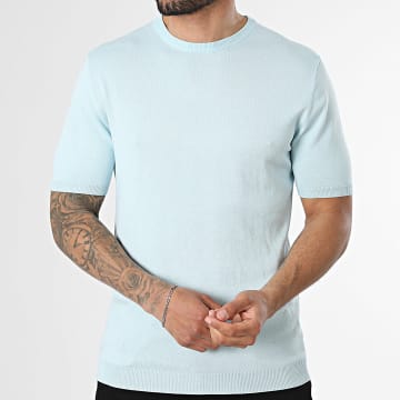 Frilivin - Tee Shirt Maille 629 Bleu Clair