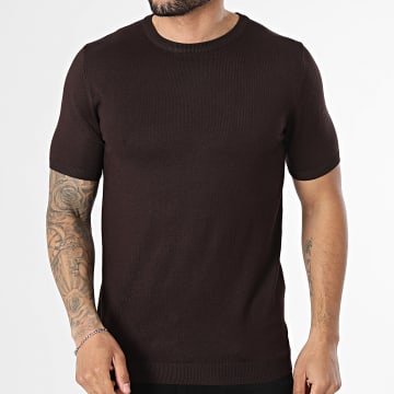 Frilivin - Tee Shirt En Maille 607 Marron