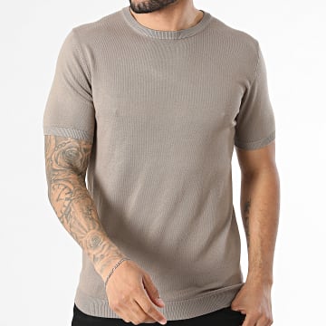 Frilivin - Camiseta En Punto 607 Camel Claro