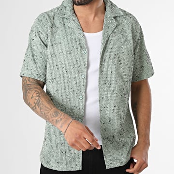 Frilivin - Chemise Manches Courtes Texturé 630 Vert