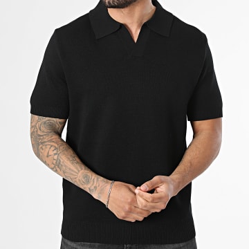 Frilivin - Polo Manches Courtes Maille 044 Noir