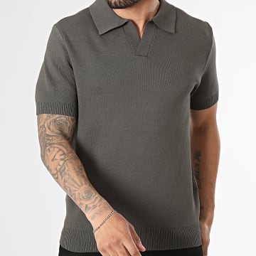 Frilivin - Polo Manches Courtes Maille 044 Vert Kaki