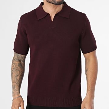 Frilivin - Polo Manches Courtes Maille 044 Bordeaux