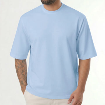 LBO - Dik T-Shirt 2616 Lichtblauw