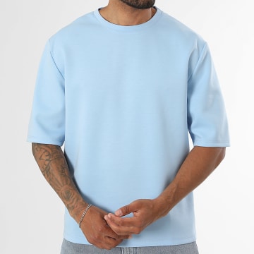LBO - Tee Shirt Epais 2616 Bleu Clair