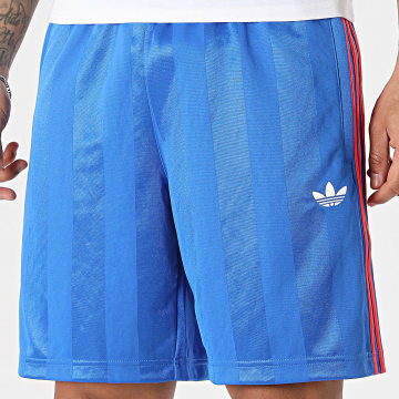 Adidas Originals - Short Jogging A Bandes 3 Stripes KE3590 Bleu Roi Rouge