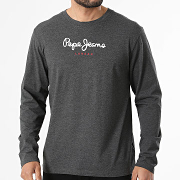 Pepe Jeans - Tee Shirt Manches Longues Eggo PM5010312 Gris Anthracite Chiné