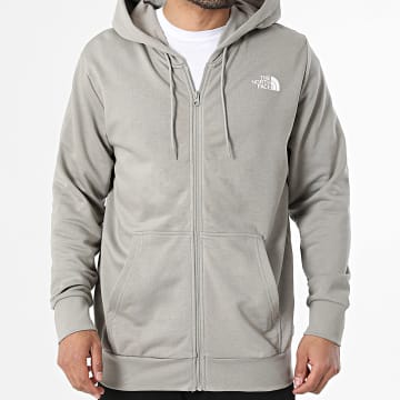 The North Face - Sudadera con capucha y cremallera A8GQ7 Gris