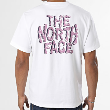The North Face - Camiseta Relaxed Fit Drip Logo A8GAB Blanca