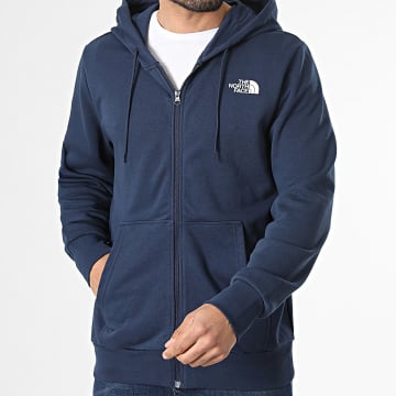 The North Face - Sweat Capuche Zippé A8GQ7 Bleu Marine