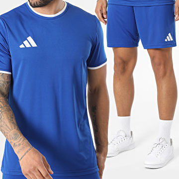 Adidas Sportswear - Ensemble Tee Shirt Et Short Jogging Entrada 26 Jersey JZ2506 JZ2520 Bleu Roi