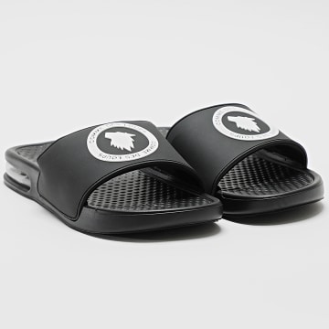 Comme Des Loups - Chanclas Air Negro Blanco