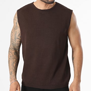 Frilivin - Camiseta sin mangas 801 Marrón