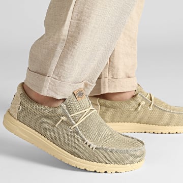 Hey Dude - Mocassins Wally Braided Olive Grey Boulder Tan