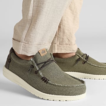 Hey Dude - Mocassins Wally Braided Burnt Olive Delicioso Brown
