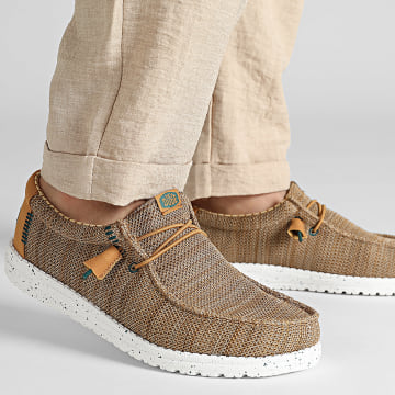 Hey Dude - Mocassins Wally Stretch Sox Bone Brown Multi