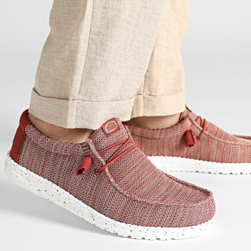 Hey Dude - Mocassins Wally Stretch Sox Burnt Red Multi